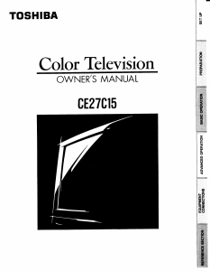 Manual Toshiba CE27C15 Television