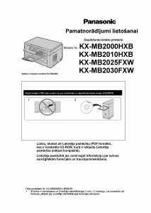 Rokasgrāmata Panasonic KX-MB2030FXW Daudzfunkciju printeris