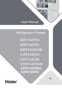 Manual de uso Haier C3FE744CMJW Frigorífico combinado