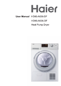 Mode d’emploi Haier HD80-A636-DF Sèche-linge