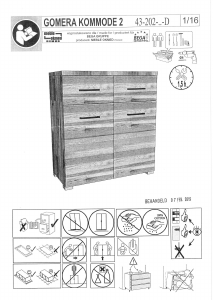 Käyttöohje Leen Bakker Gomera Lipasto