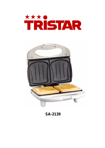 Manual Tristar SA-2139 Grelhador de contacto