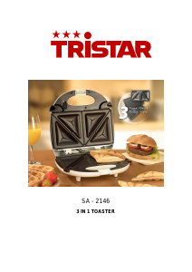 Manual de uso Tristar SA-2146 Grill de contacto