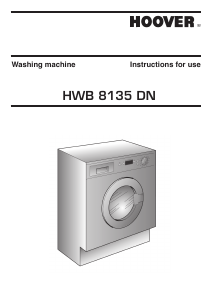 Handleiding Hoover HWB 8135DN1-S Wasmachine