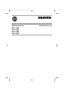 Manual Hoover HP6 120M Washing Machine