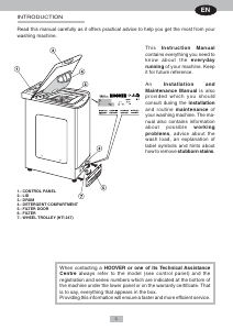 Manual Hoover HTI 247 Washing Machine