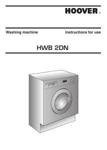 Manual Hoover HWB 2402DN1-S Washing Machine