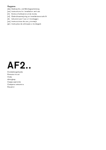 Manual de uso Gaggenau AF210191 Campana extractora