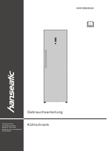 Manual Hanseatic HKS18560DA2I Refrigerator