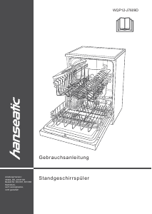 Manual Hanseatic WQP12-7609D Dishwasher