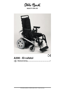 Bruksanvisning Ottobock A200 Elektrisk rullstol