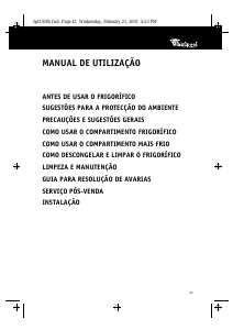 Manual Whirlpool ART 635-1/H Frigorífico