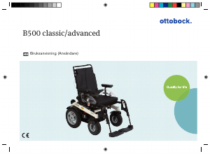 Bruksanvisning Ottobock B500 Classic Elektrisk rullstol