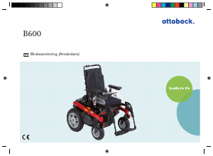 Bruksanvisning Ottobock B600 Elektrisk rullstol