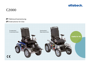 Handleiding Ottobock C2000 Elektrische rolstoel