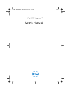 Handleiding Dell Streak 7 Tablet