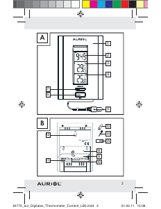 Manual de uso Auriol IAN 64770 Estación meteorológica