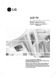 Bedienungsanleitung LG 42LB1R LCD fernseher