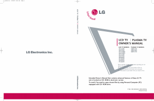 Manuale LG 37LC25R LCD televisore