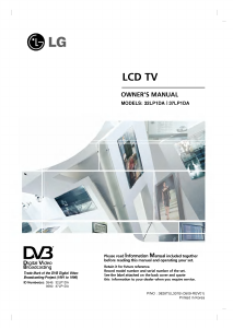 Manual LG 32LP1DA LCD Television