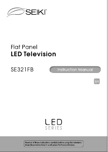 Manual SEIKI SE321FB LED Television