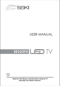 Handleiding SEIKI SE322FS LED televisie