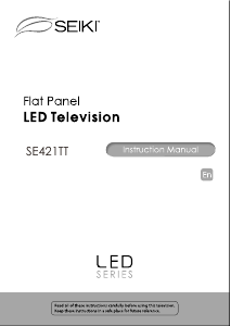 Handleiding SEIKI SE421TT LED televisie