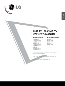Manual LG 42LB5RT LCD Television