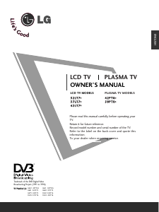 Manual LG 32LT76.AEU LCD Television