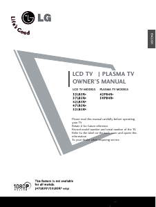 Manual LG 37LB5RT LCD Television