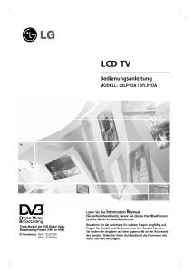 Bedienungsanleitung LG 37LP1DA LCD fernseher