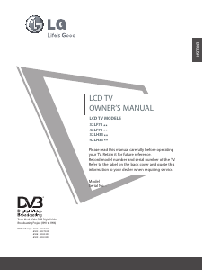 Handleiding LG 42LH3300 LCD televisie