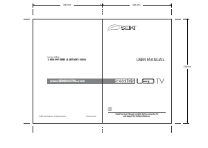 Manual SEIKI SE551GS LED Television