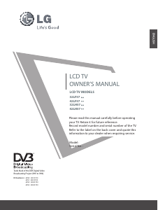 Manual LG 42LH5700 LCD Television