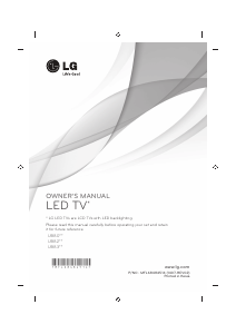 Manual de uso LG 40UB800V Televisor de LED