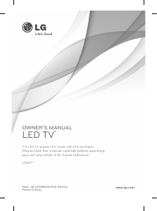 Manual LG 42LN5204 LED Television