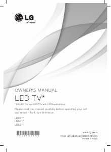 Manual LG 42LB620V LED Television