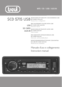 Manual de uso Trevi SDC 5715 USB Radio para coche