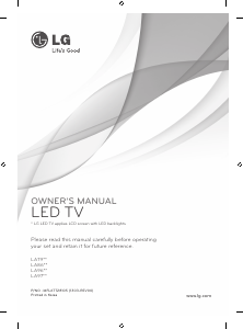 Manual de uso LG 42LA8609 Televisor de LED