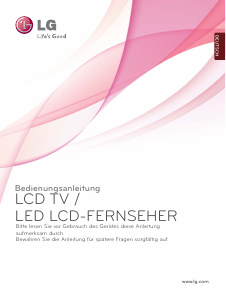 Bedienungsanleitung LG 22LE5510 LED fernseher
