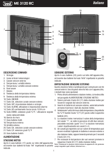 Manuale Trevi ME 3120 RC Stazione meteorologica