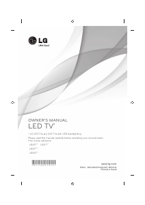 Mode d’emploi LG 32LB580U Téléviseur LED