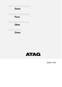 Bedienungsanleitung ATAG OX9511HN Backofen