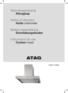 Manual ATAG WS9111MRL Cooker Hood