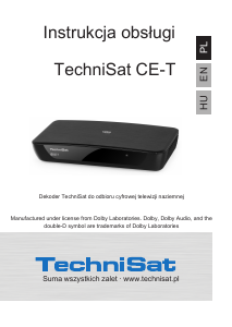Instrukcja TechniSat CE-T Odbiornik cyfrowy