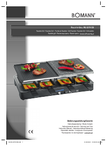 Használati útmutató Bomann RG 2279 CB Raclette grillsütő
