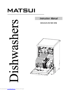 Manual Matsui MS452WE Dishwasher