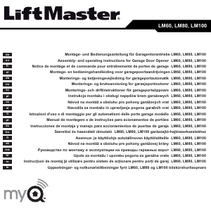 Manual LiftMaster LM100 Abridor de porta de garagem