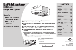 Handleiding LiftMaster 8557 Garagedeuropener