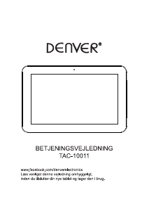 Bedienungsanleitung Denver TAC-10011 Tablet